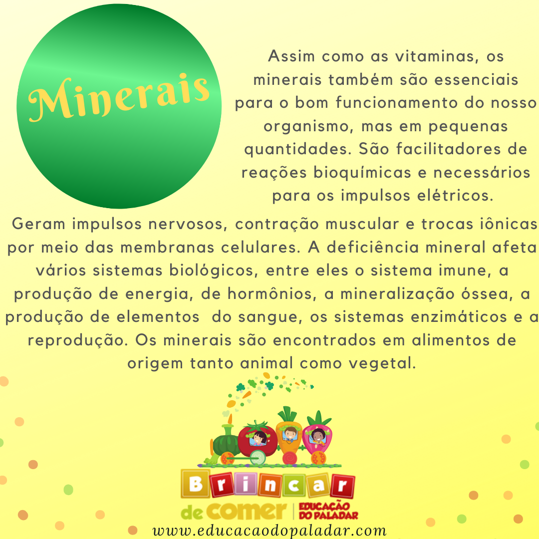 Minerais, o que acontece se faltar?